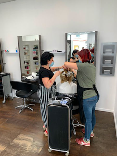 Installation caisse enregistreuse salon de coiffure Vision Hair Coiffure