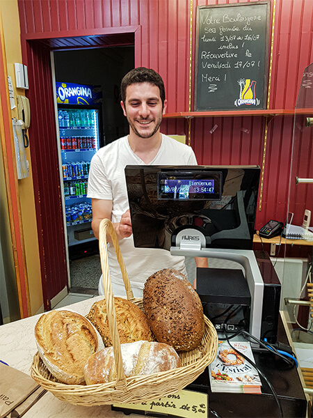 Installation caisse enregistreuse boulangerie pâtisserie Pierre Fidri