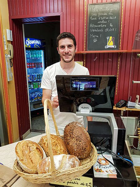 Installation caisse enregistreuse boulangerie pâtisserie Pierre Fidri