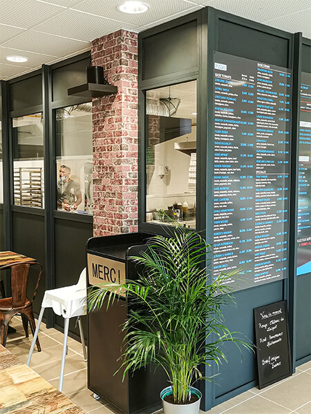 Installation caisse enregistreuse restaurant Pizz’Athlète