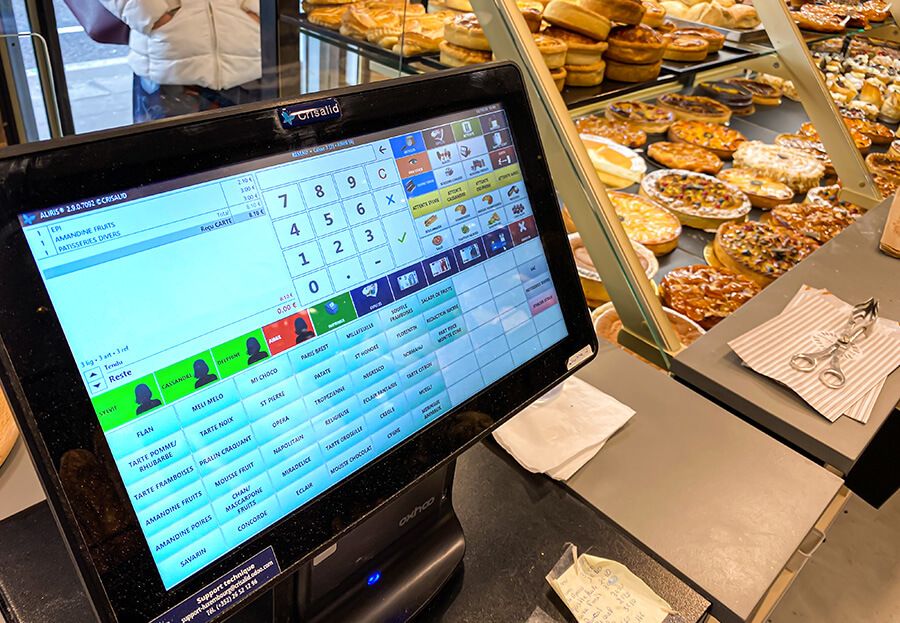 Installation caisse enregistreuse boulangerie pâtisserie Pascal