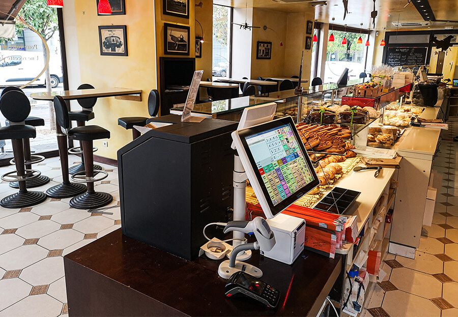 Installation caisse enregistreuse boulangerie les maîtres façonneurs