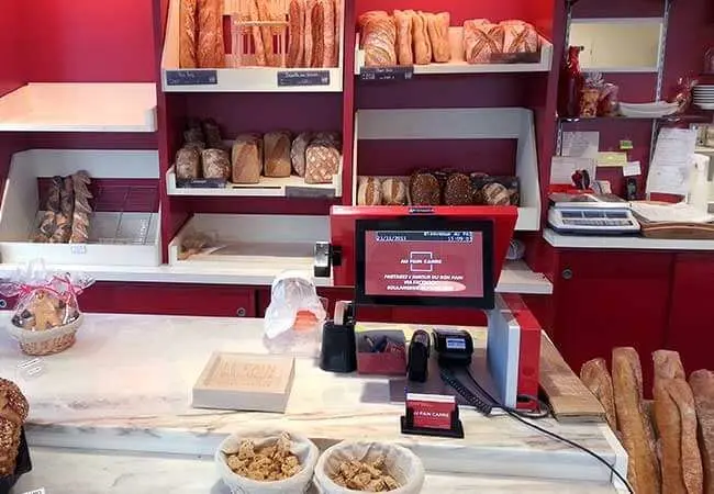 Installation caisse enregistreuse boulangerie Au Pain Carré