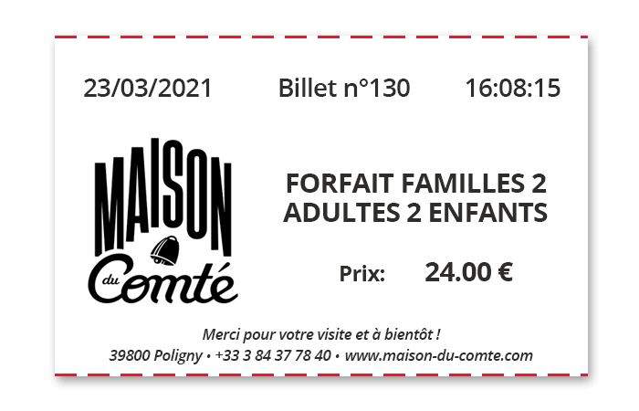 Impression billet musée Impression billet musée