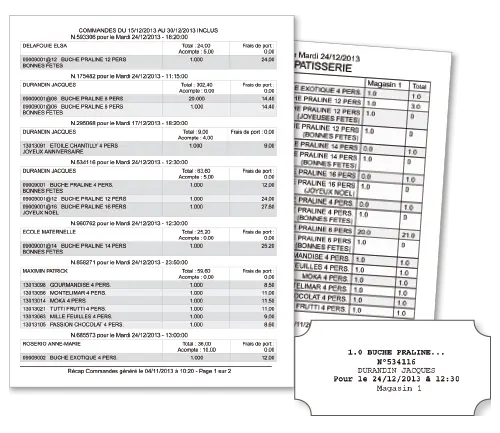 Gestion des commandes Websteri