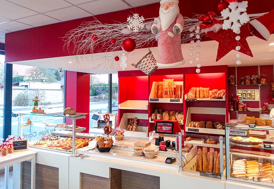 Installation caisse enregistreuse boulangerie pâtisserie Au Pain Carré