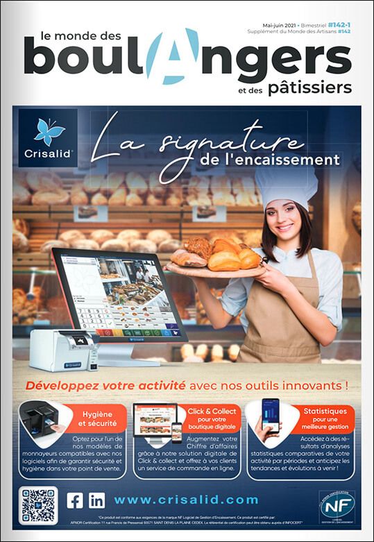 Publicité Crisalid boulangers et pâtissiers