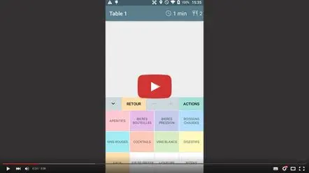 Ouvrir une table sur le portable de commande