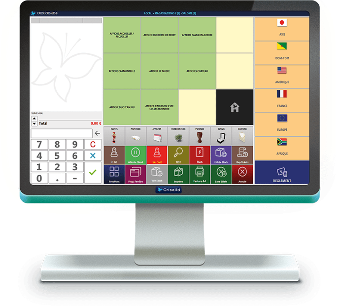 Logiciel de caisse boutique billetterie tourisme