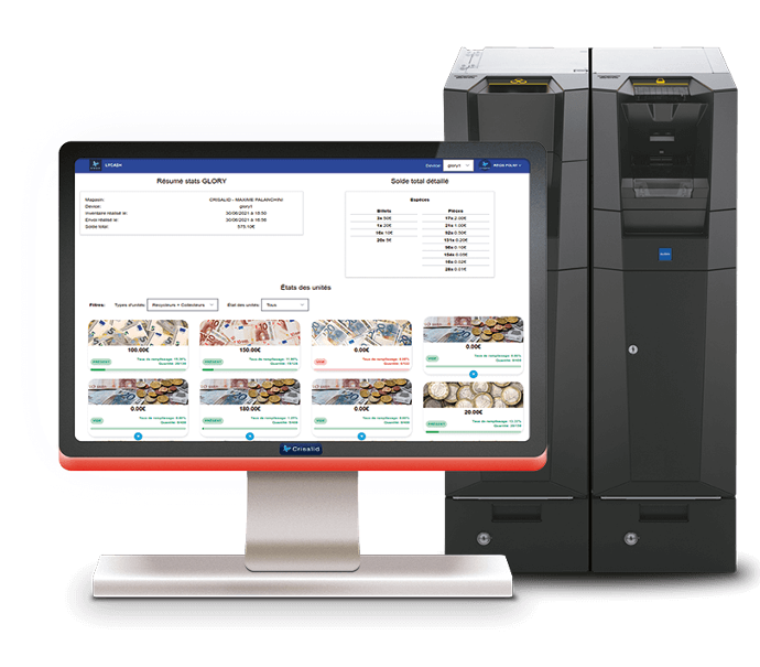 Monnayeur Glory CI-10 et application Crisalid Lycash Monnayeur Glory CI-10 et application Crisalid Lycash
