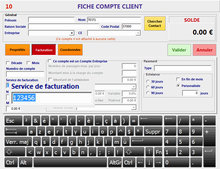 Fichier client