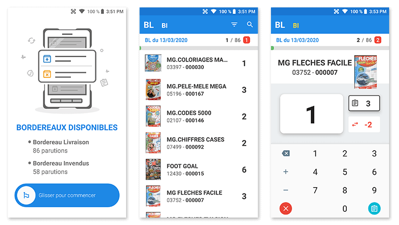 Application mobile gestion presse