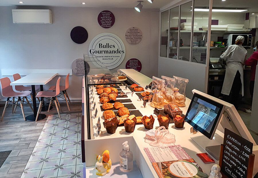 Installation caisse enregistreuse boulangerie Bulles Gourmandes