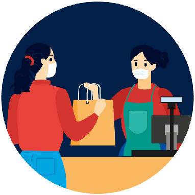 le client fait ses achats en magasin le client fait ses achats en magasin