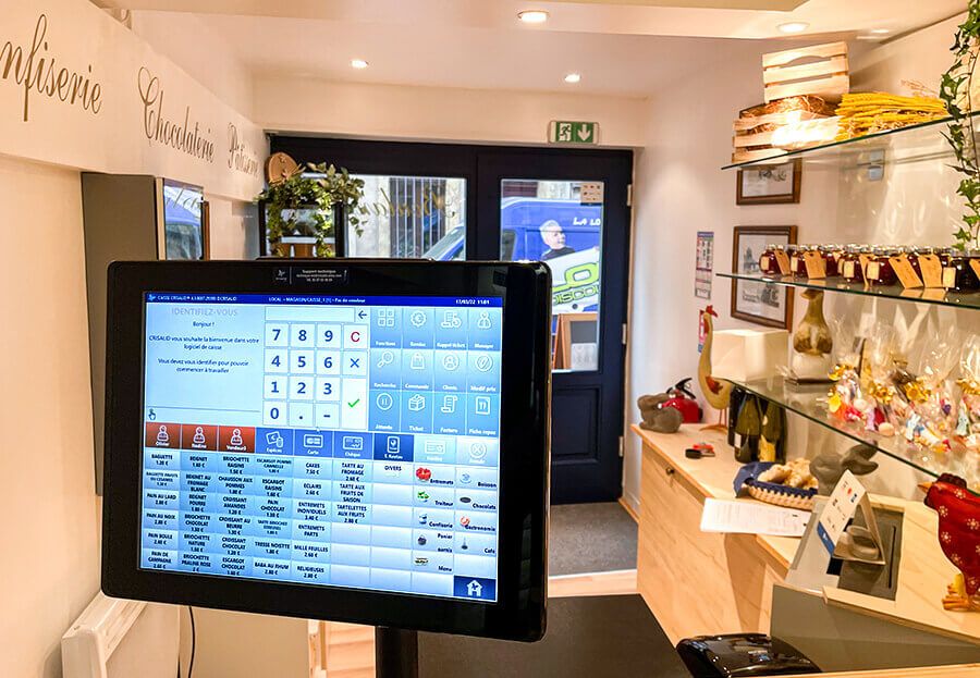 Installation caisse enregistreuse boulangerie Saveurs Médiévales