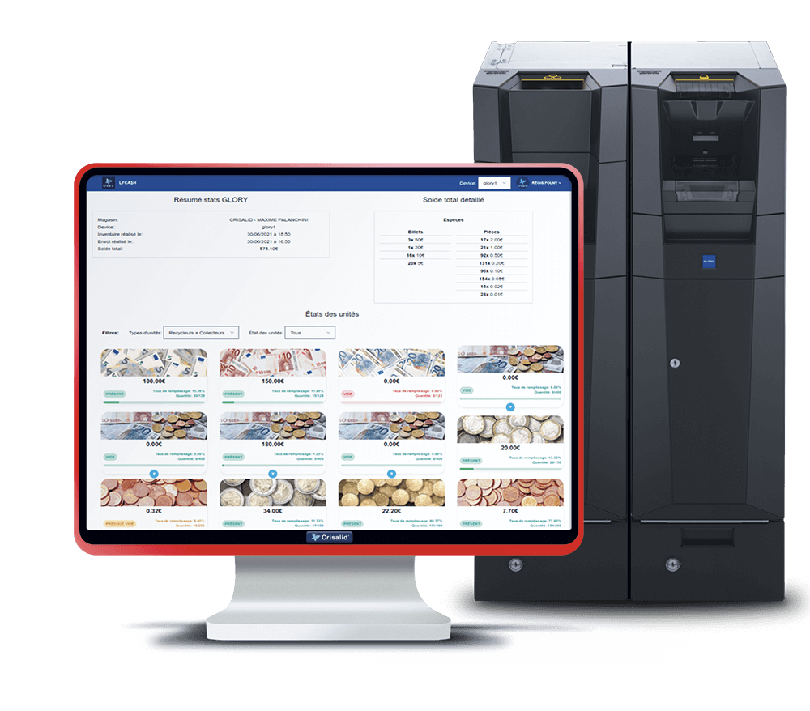 Monnayeur Glory CI-10 et application Crisalid Lycash Monnayeur Glory CI-10 et application Crisalid Lycash