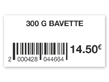 Etiquette code-barre boucherie Etiquette code-barre boucherie