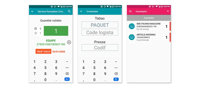 Application mobile inventaire