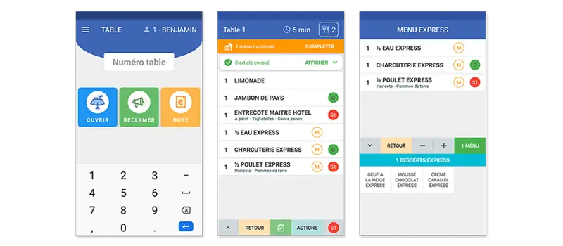 Application mobile gestion commande