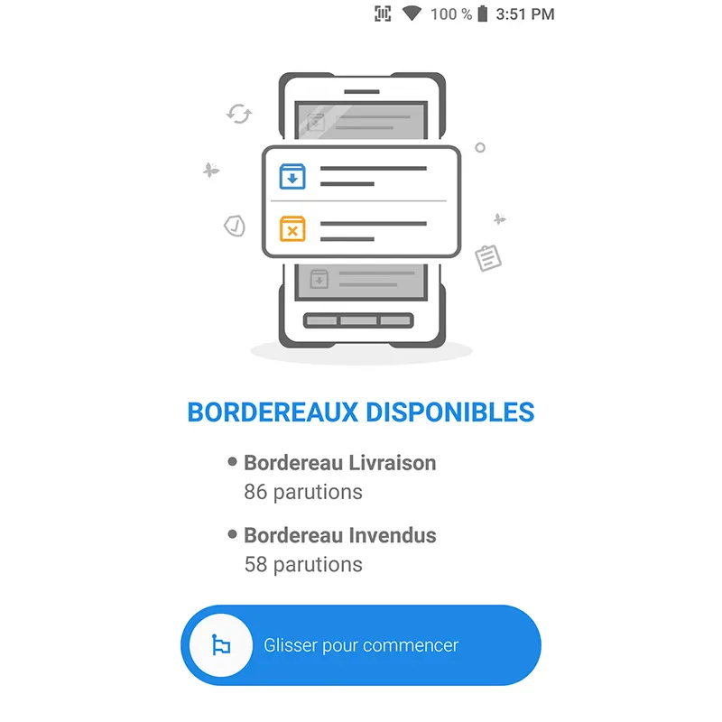 Aperçu des bordereaux