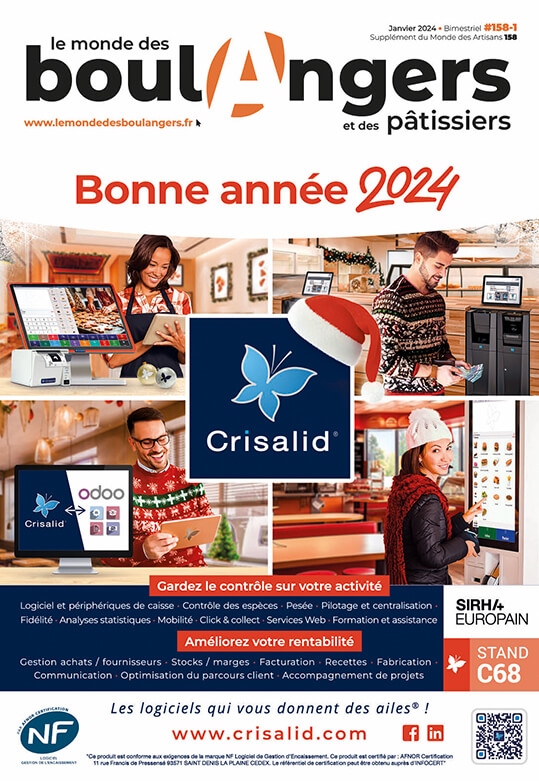 Publicité Crisalid le Monde des boulangers n°158