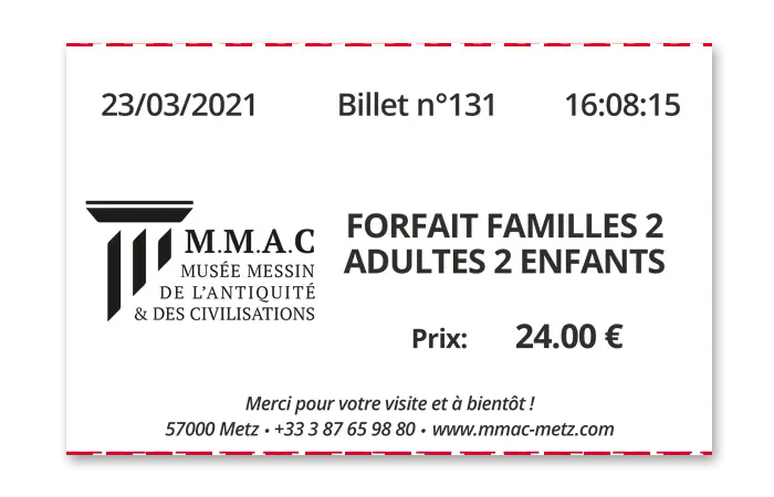 Billet personnalisé