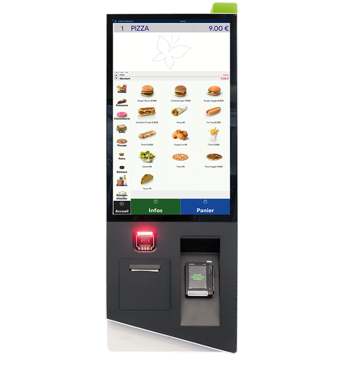 Borne de commande interactive snacking Borne de commande interactive snacking