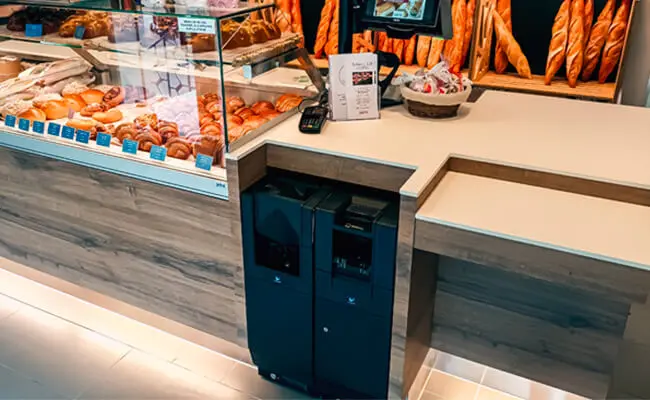 Monnayeur automatique commerce de bouche