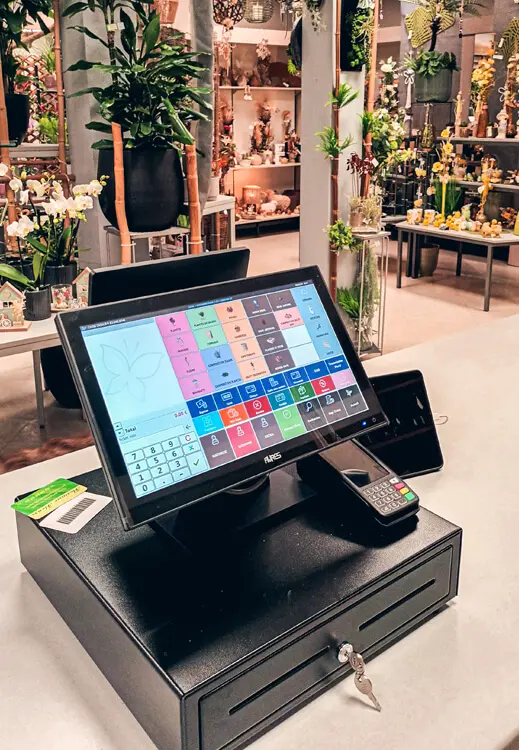 Caisse enregistreuse fleuriste Floriane Fleurs