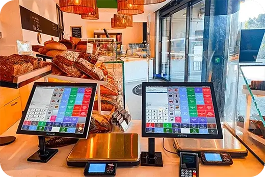 Caisse enregistreuse tactile boulangerie