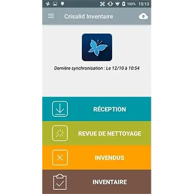 Application d'inventaire sur mobile