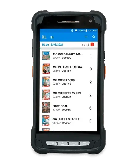 Application mobile gestion presse
