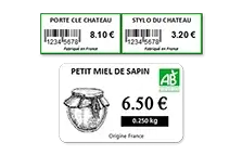 Etiquettes personnalisées