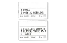 Ticket cuisine