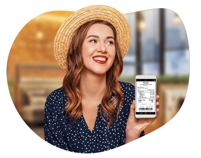 Le client récupère le ticket de caisse sur son mobile !